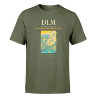 Thumbnail for Dalaman Airport (DLM) T-Shirt single-side front print in Green Army | dalaman-airport-dlm-double-side-t-shirt