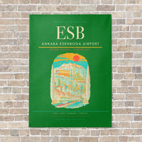 Thumbnail for Ankara Esenboga Airport ESB - Canvas No Frame - Green