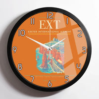 Thumbnail for Exeter International Airport (EXT) design on orange framed wall clock