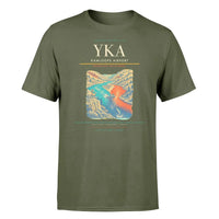 Thumbnail for Kamloops Airport (YKA) T-Shirt single-side front print in Green Army | kamloops-airport-yka-double-side-t-shirt