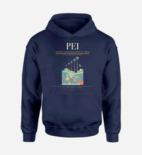 Thumbnail for Matecaña International Airport (PEI) design on navy blue hoodie single-side print