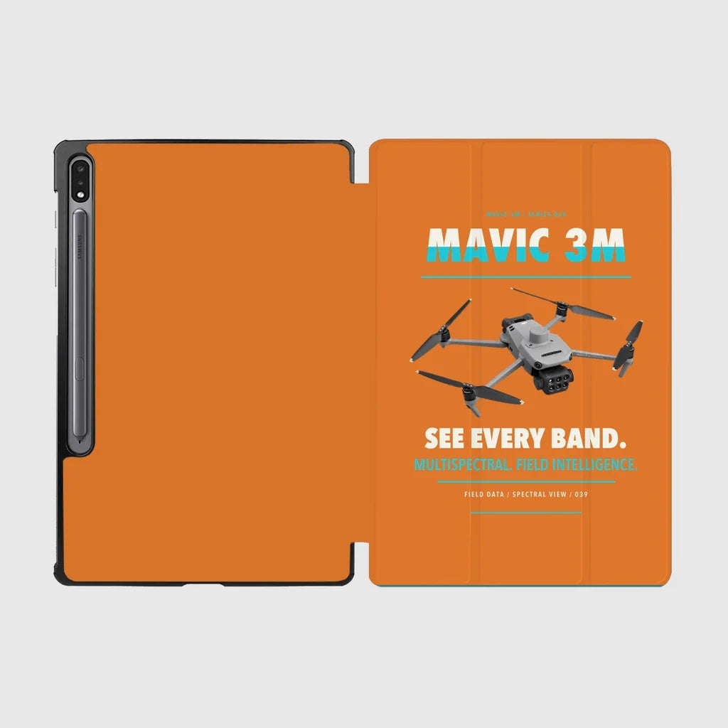 DJI Mavic 3 Multispectral design on orange samsung tablet tablet case