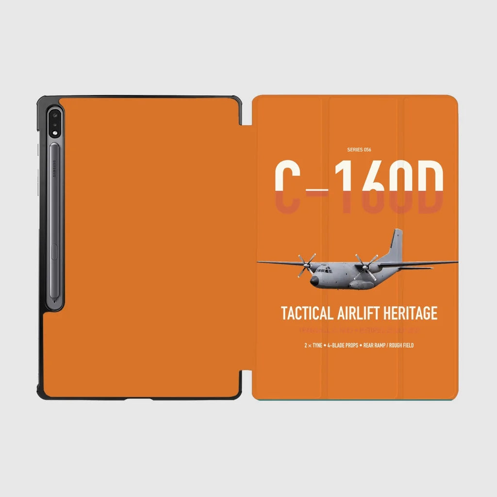Transall C-160D design on orange samsung tablet tablet case