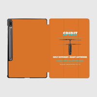 Thumbnail for Ascent AeroSystems Spirit design on orange samsung tablet tablet case