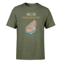 Thumbnail for Montgomery Regional Airport (MGM) T-Shirt single-side front print in Green Army | montgomery-regional-airport-mgm-double-side-t-shirt
