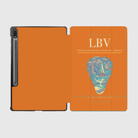 Thumbnail for Leon-Mba International Airport (LBV) design on orange samsung tablet tablet case