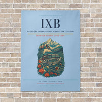 Thumbnail for Bagdogra International Airport IXB — Siliguri vertical canvas print - no frame - light blue background