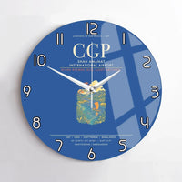 Thumbnail for Shah Amanat International Airport Chattogram CGP Wall-Clock No-Frame - Blue