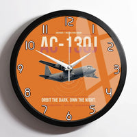 Thumbnail for AC-130J Ghostrider design on orange framed wall clock