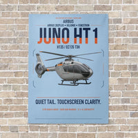 Thumbnail for Airbus H135 Juno HT1 vertical canvas print - no frame - light blue background
