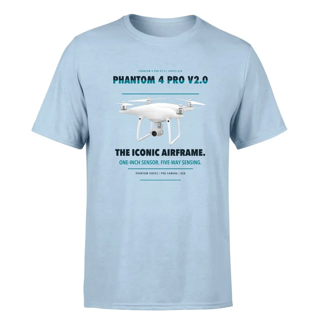 DJI Phantom 4 Pro V2.0 design on light blue single side