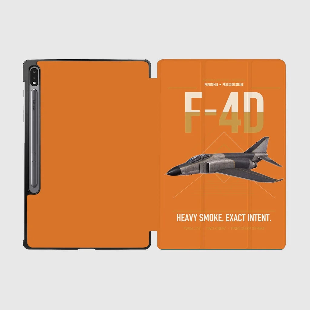 F-4D Phantom II design on orange samsung tablet tablet case