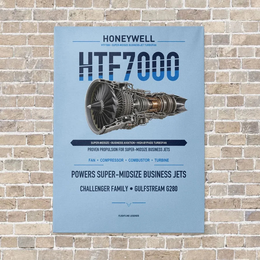 HTF7000 vertical canvas print - no frame - light blue background