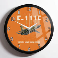 Thumbnail for F-111F Aardvark design on orange framed wall clock