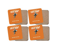 Thumbnail for Saab JAS 39C Gripen design on orange 4 pieces set coaster