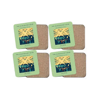 Thumbnail for The Searchlight Choir - Designed Coasters design on light green 4-pieces-set