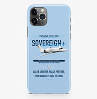Thumbnail for Cessna Citation Sovereign+ design on light blue magsafe iphone case, for iPhone Pro Max