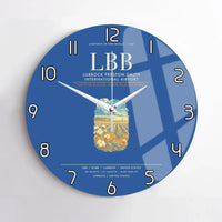 Thumbnail for Lubbock Preston Smith International Airport LBB Wall-Clock No-Frame - Blue