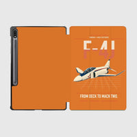 Thumbnail for F-4J Phantom II design on orange samsung tablet tablet case