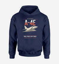 Thumbnail for A-4E Skyhawk design on navy blue double-side hoodie