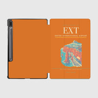 Thumbnail for Exeter International Airport (EXT) design on orange samsung tablet tablet case