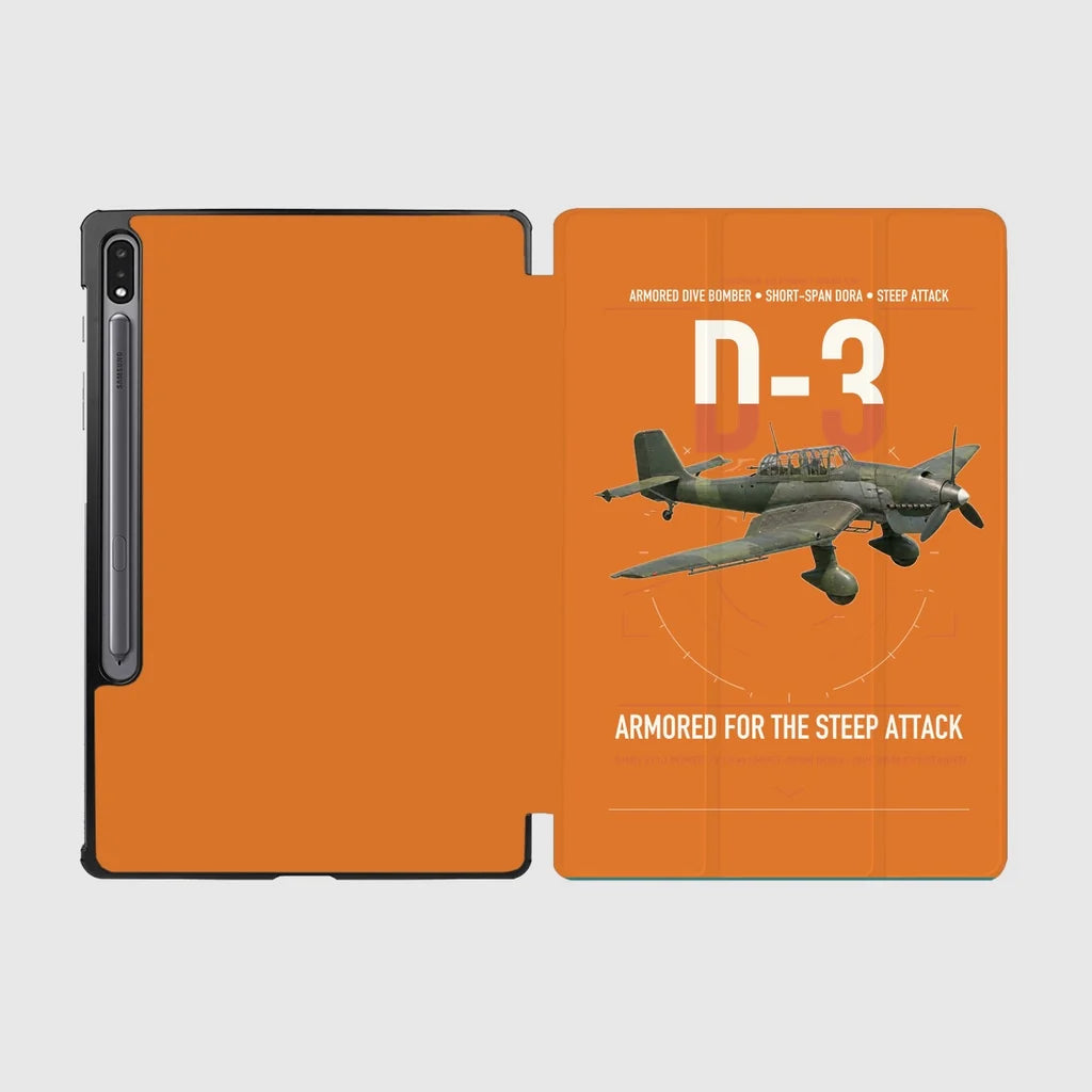 Junkers Ju 87D-3 design on orange samsung tablet tablet case