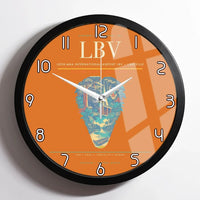 Thumbnail for Leon-Mba International Airport (LBV) design on orange framed wall clock