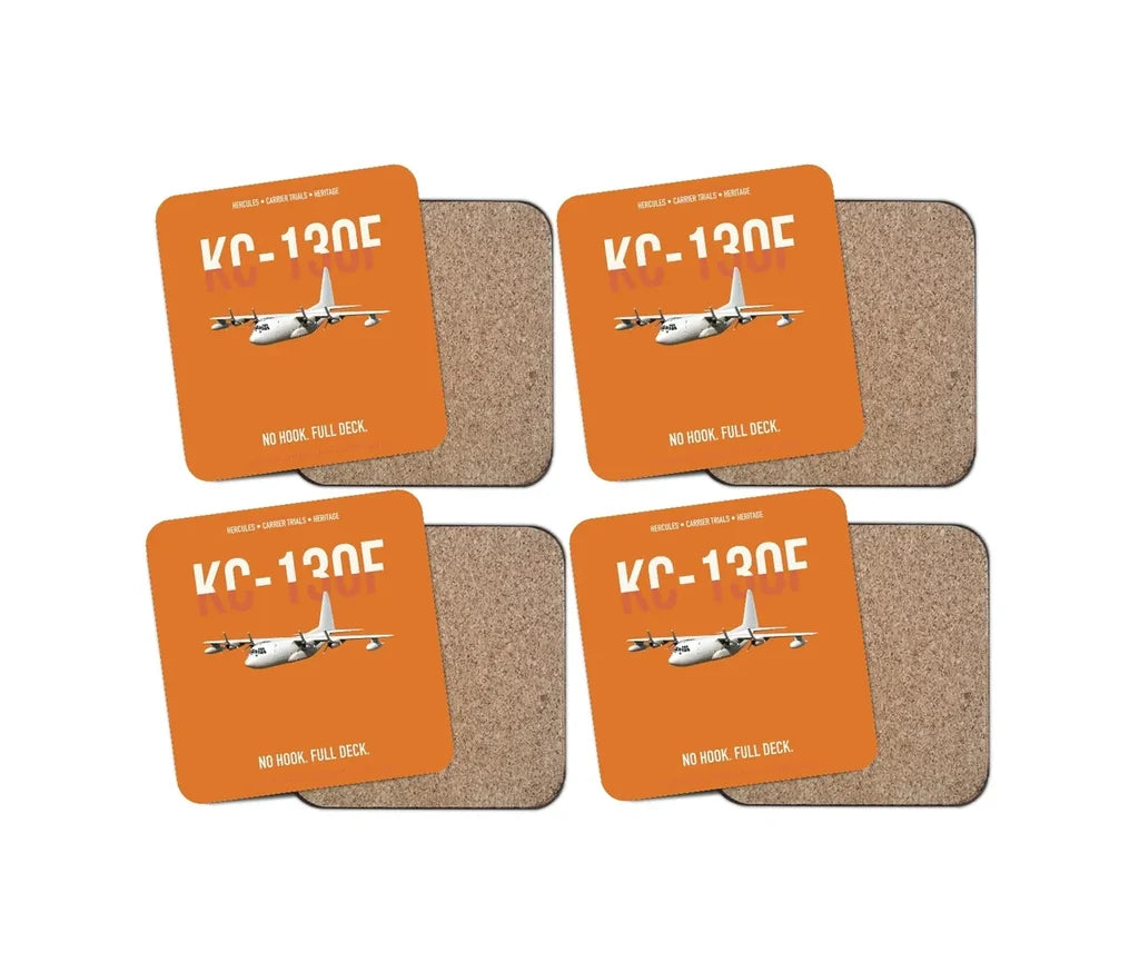 KC-130F BuNo 149798 design on orange 4 pieces set coaster
