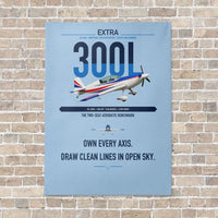 Thumbnail for Extra 300L vertical canvas print - no frame - light blue background