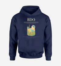 Thumbnail for Husein Sastranegara International Airport (BDO) design on navy blue hoodie single-side print