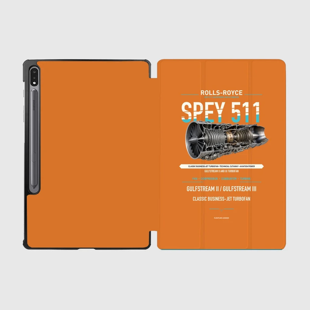 SPEY 511 design on orange samsung tablet tablet case
