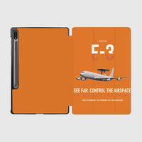 Thumbnail for E-3 Sentry AWACS design on orange samsung tablet tablet case