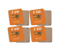 Thumbnail for SPAD S.XIII C.1 design on orange 4 pieces set coaster