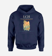 Thumbnail for Lake Charles Regional Airport (LCH) design on navy blue hoodie single-side print