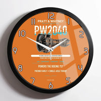 Thumbnail for PW2040 design on orange framed wall clock