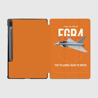 Thumbnail for Eurofighter Typhoon FGR4 design on orange samsung tablet tablet case