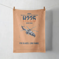 Thumbnail for Airbus H225 design on orange towel