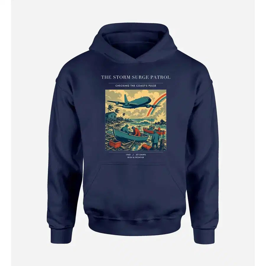 VINTAGE G4367 - The Storm Surge Patrol - Premium Hoodie design on navyblue premium
