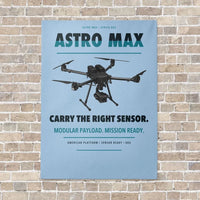 Thumbnail for Freefly Astro Max vertical canvas print - no frame - light blue background
