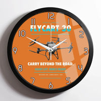 Thumbnail for DJI FlyCart 30 design on orange framed wall clock