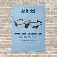 Thumbnail for DJI Air 3S vertical canvas print - no frame - light blue background