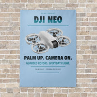Thumbnail for DJI Neo vertical canvas print - no frame - light blue background