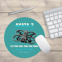 Thumbnail for DJI Avata 2 design on turquoise round mouse pad