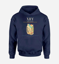 Thumbnail for Jerez Airport (XRY) design on navy blue hoodie single-side print
