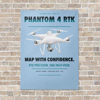 Thumbnail for DJI Phantom 4 RTK vertical canvas print - no frame - light blue background