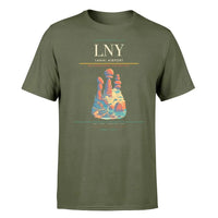 Thumbnail for Lanai Airport (LNY) T-Shirt single-side front print in Green Army | lanai-airport-lny-double-side-t-shirt