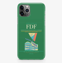 Thumbnail for Fort-de-France Airport (FDF) design on green iPhone 16 Pro MagSafe case