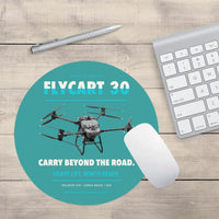Thumbnail for DJI FlyCart 30 design on turquoise round mouse pad