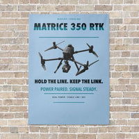 Thumbnail for DJI Matrice 350 RTK vertical canvas print - no frame - light blue background
