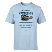 Thumbnail for PW4000-94 design on light blue single side